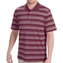 66%OFF メンズゴルフシャツ アディダスPuremotionテクスチャストライプポロシャツ - ショートスリーブ（男性用） Adidas Puremotion Textured Stripe Polo Shirt - Short Sleeve (For Men)画像